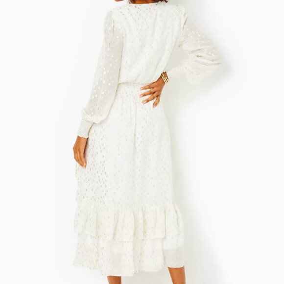 FREE GIFT with Purchase NWT White Lilly Pulitzer Midi Dress $328.00 - Picture 4 of 8